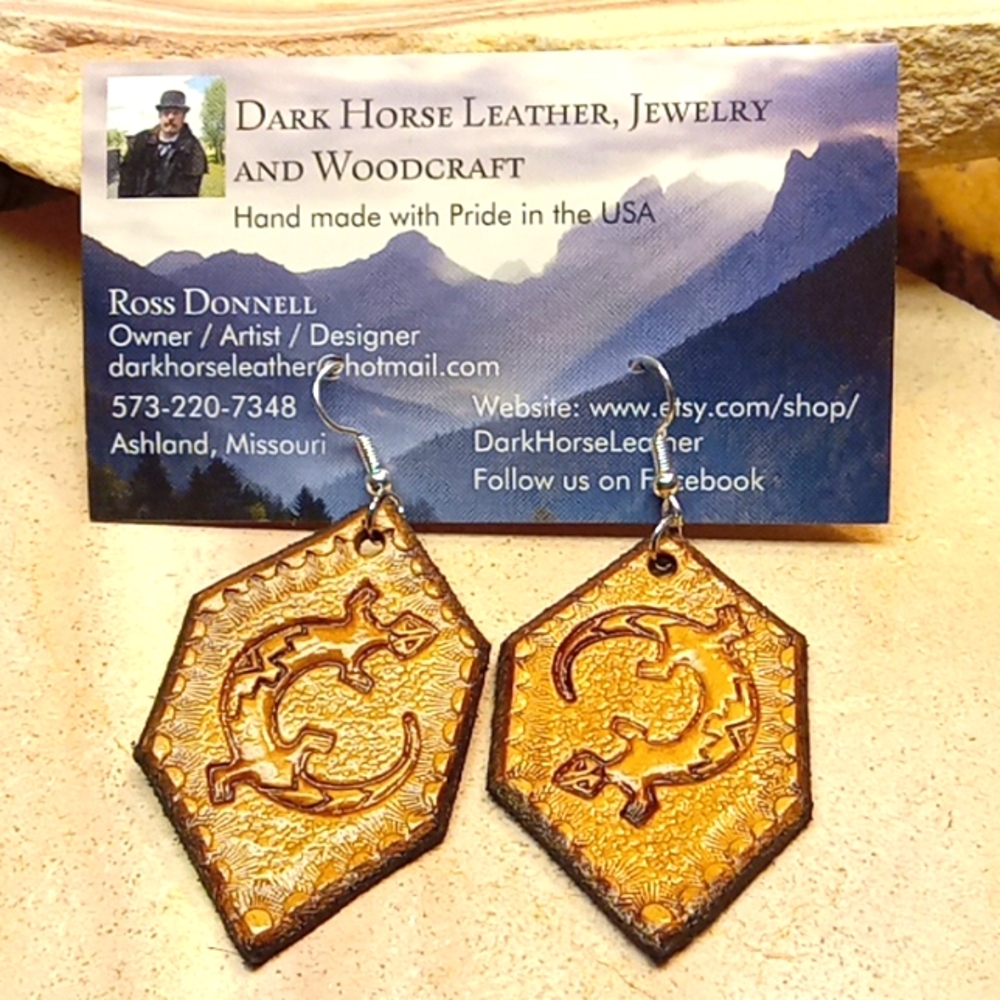 Southwestern Leather Earrings